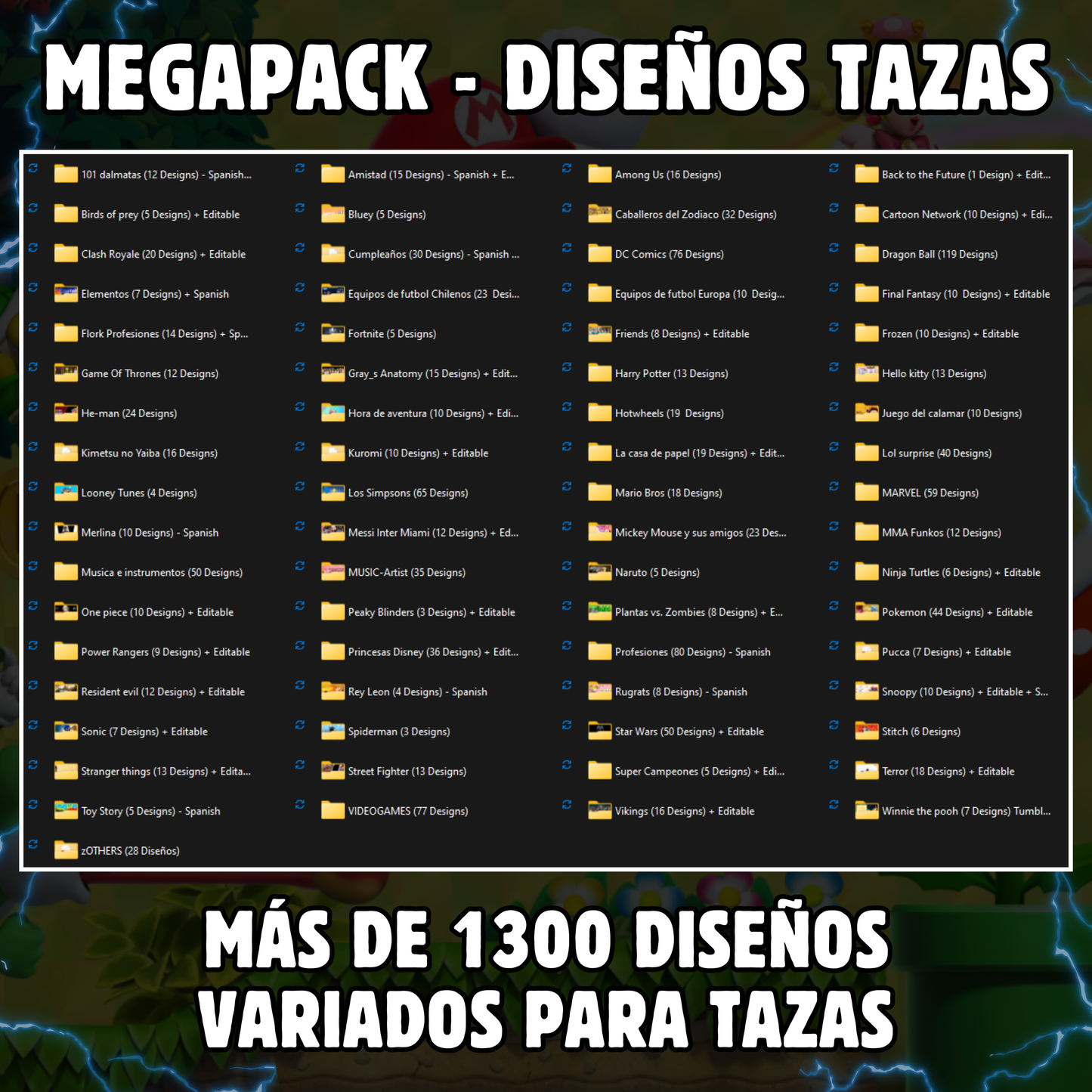MEGAPACK STARTER - TAZAS VARIADOS