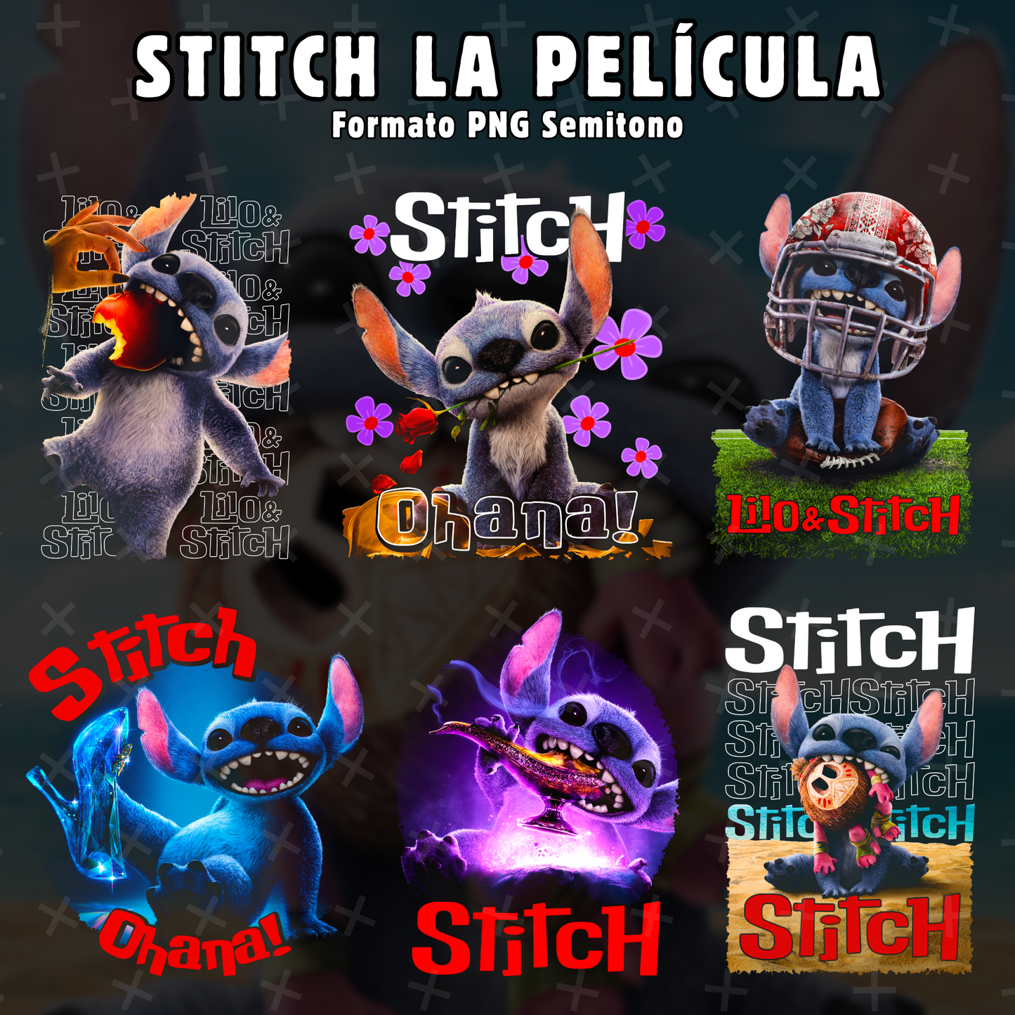 PACK DISEÑOS STITCH THE MOVIE