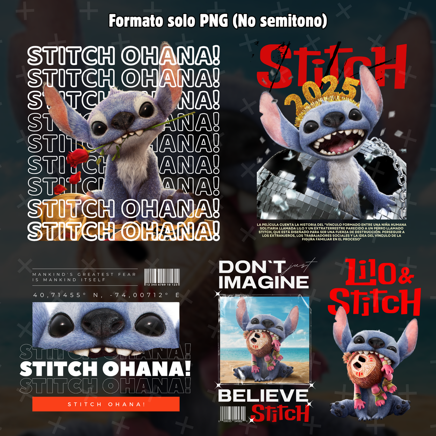 PACK DISEÑOS STITCH THE MOVIE