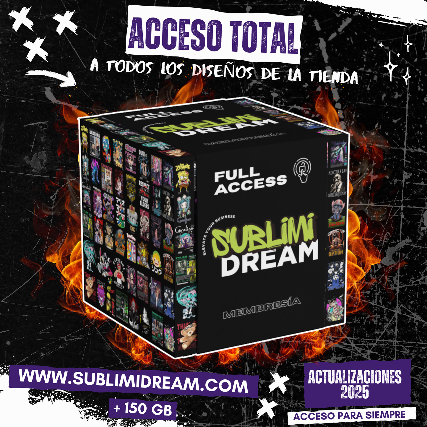DISEÑOS PARA ESTAMPAR - MEMBRESÍA SUBLIMIDREAM - FULL ACCESS DESIGNS