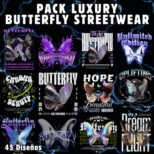 PACK LUXURY BUTTERFLY STREETWEAR