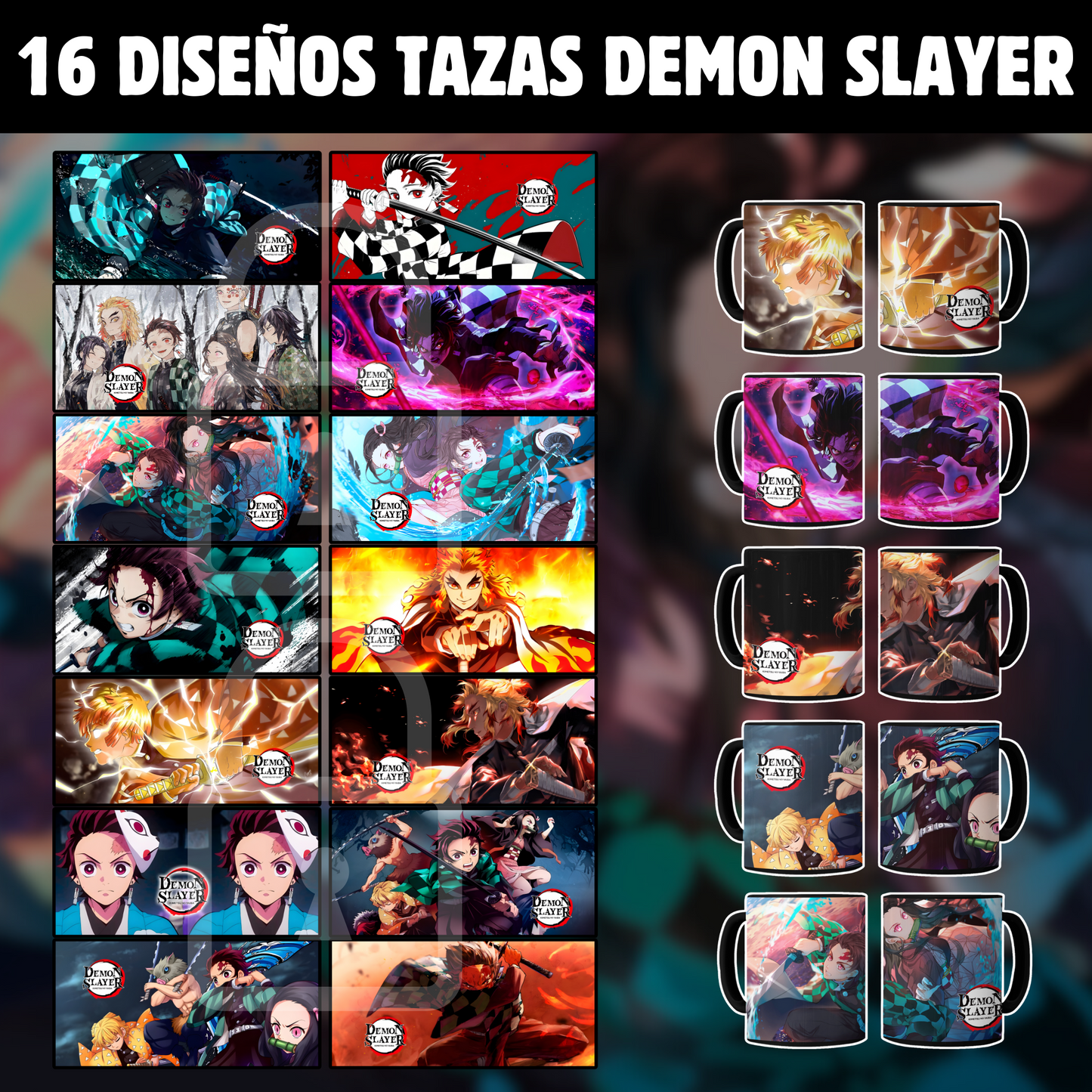 Pack +300 Diseños DEMON SLAYER