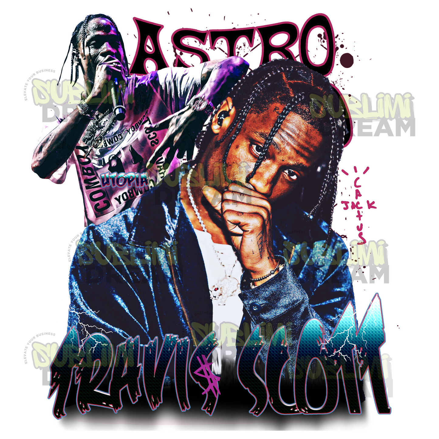 N°001 - Diseño Travis Scott PNG