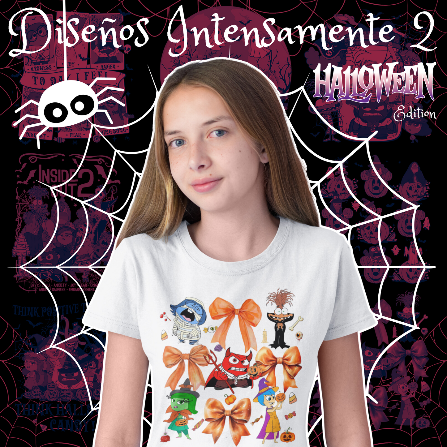 Diseños Intensamente 2 Especial Halloween (Trendy)