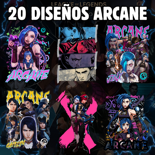 ARCANE (20 DISEÑOS EN PNG)