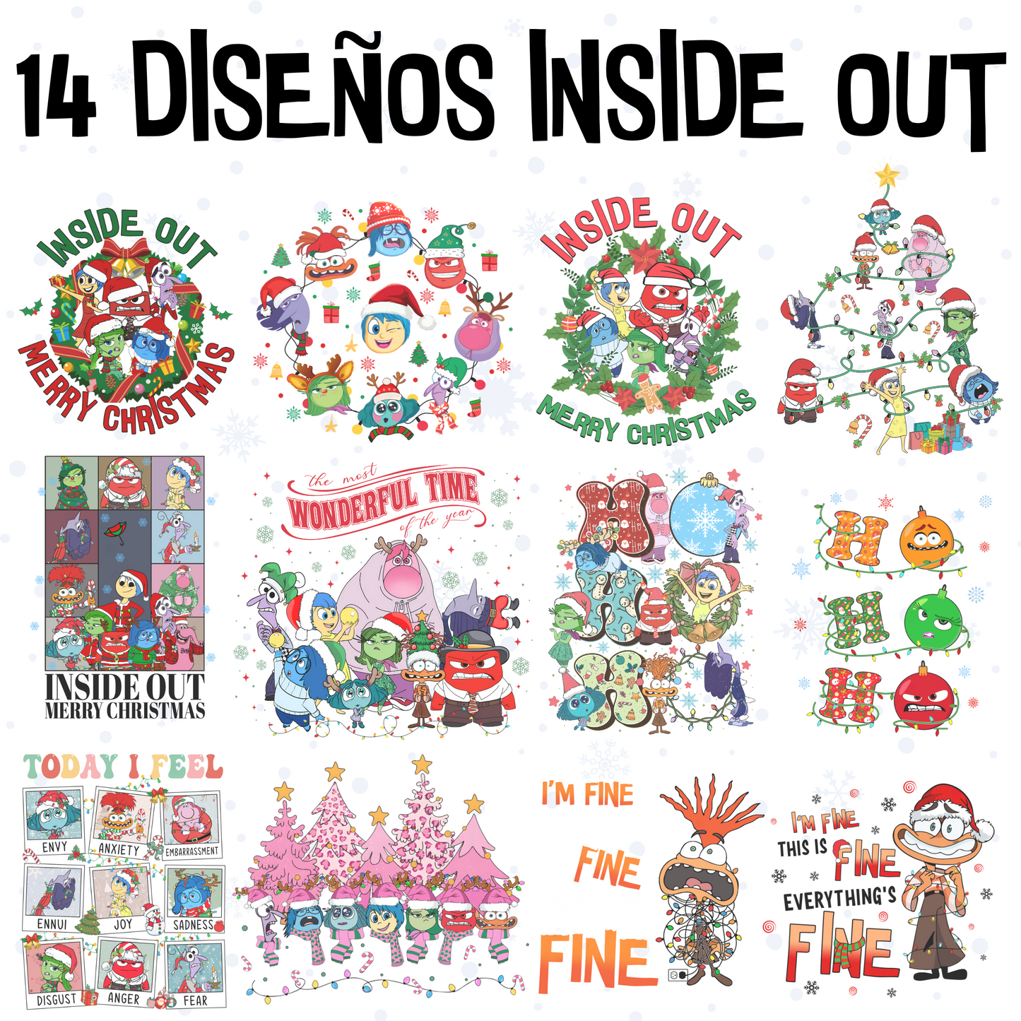 NAVIDAD | DISEÑOS INTENSAMENTE (INSIDE OUT)