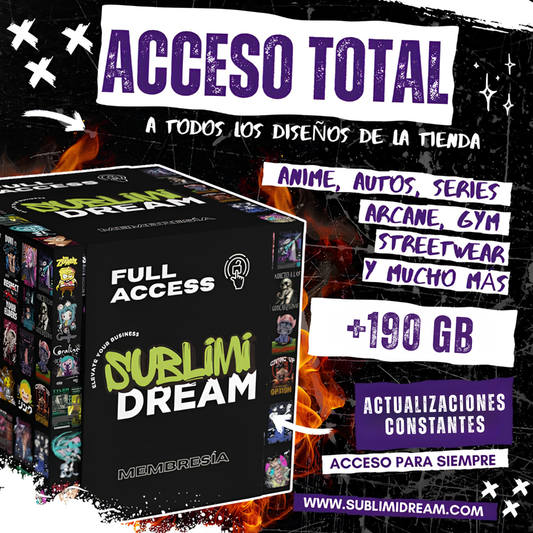 DISEÑOS PARA ESTAMPAR - MEMBRESÍA SUBLIMIDREAM - FULL ACCESS DESIGNS