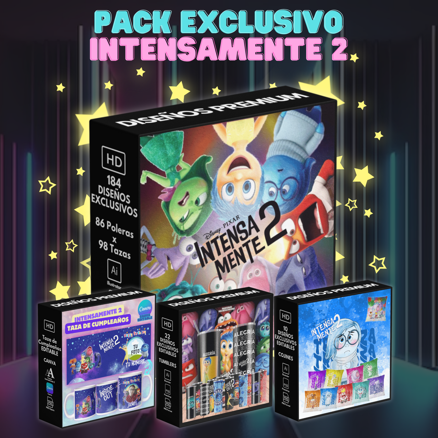 Pack Diseños Intensamente 2