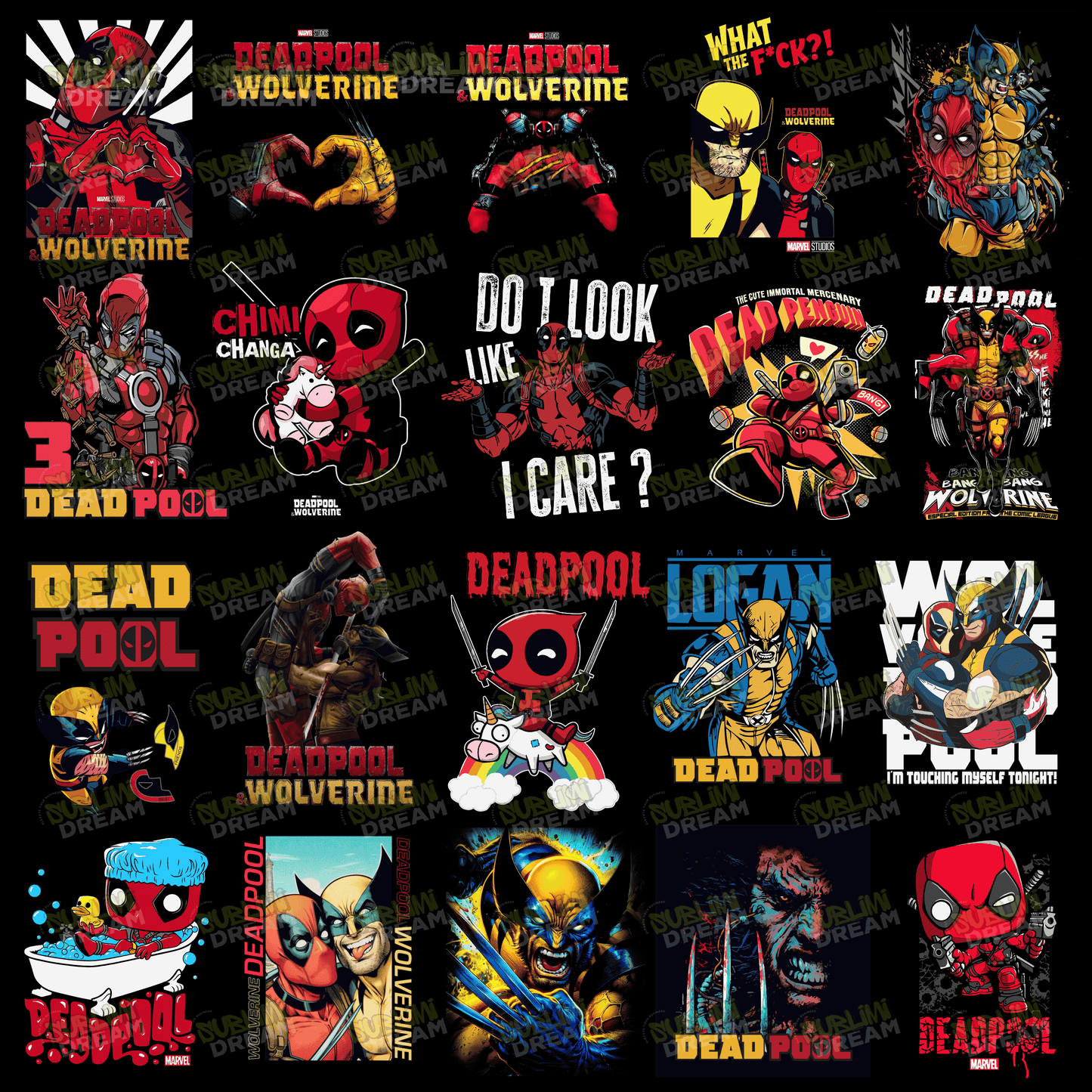 Pack Diseños DeadPool y Wolverine (Deadpool 3)